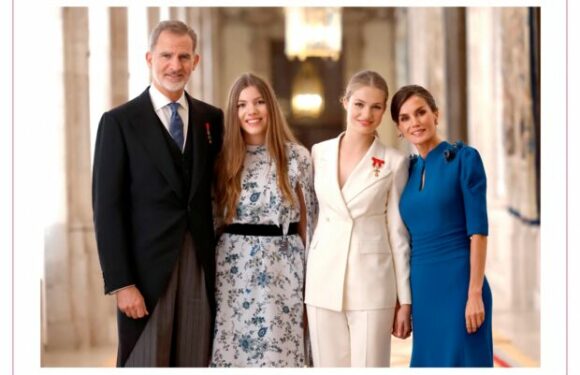 PHOTO – La famille royale d’Espagne rivalise d’élégance pour Noël